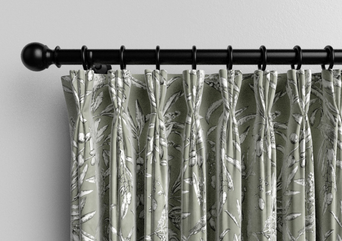 Aviary Velvet, Spruce - Made to Measure Curtain - Image 11